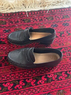 rag & bone Black Leather Penny Loafers